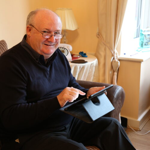 Tommy with computer